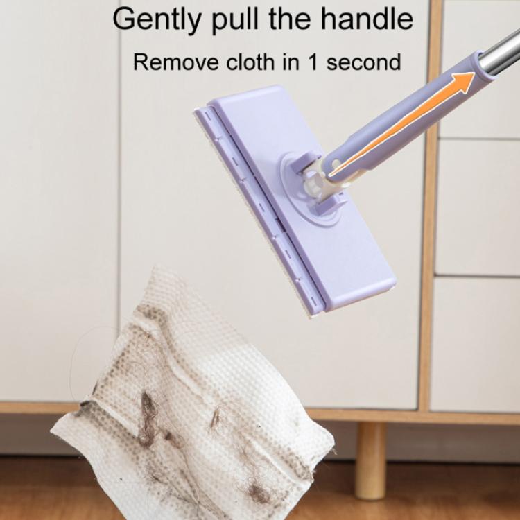 Washcloth Small Mop Lazy Person Hand-Free Automatic Paper Change Mini Floor Cleaner(White) - free shipping - PMc TechLife - Order now!