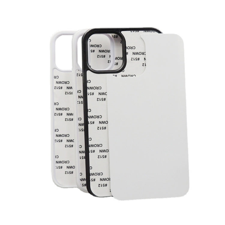 For iPhone 15 10PCS 2D Blank Sublimation Phone Case(Black) - iPhone 15 Cases by PMC TechLife | Online Shopping South Africa | PMC TechLife