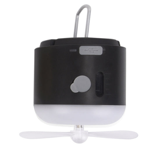 Outdoor Camping Tent Hanging Ambient Light Magnetic Spray Humidification Fan(Black) - Electric Fans by PMC Jewellery | Online Shopping South Africa | PMC Jewellery | Buy Now Pay Later Mobicred