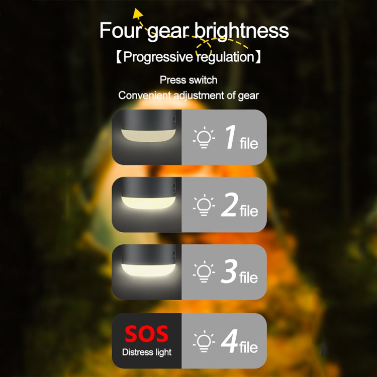 Outdoor Camping Tent Hanging Ambient Light Magnetic Spray Humidification Fan(Khaki) - Electric Fans by PMC TechLife | Online Shopping South Africa | PMC TechLife | Buy Now Pay Later Mobicred