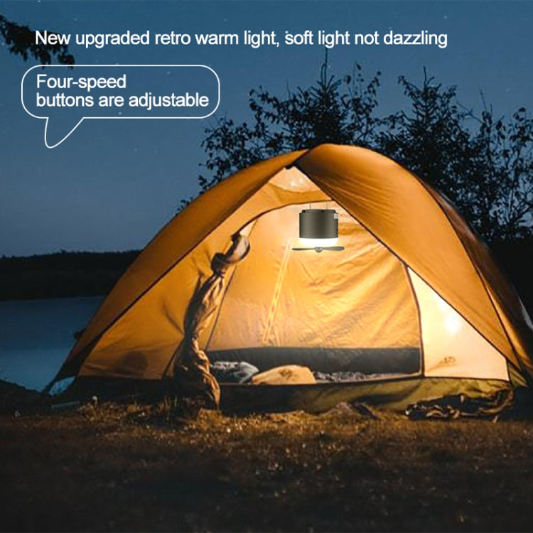 Outdoor Camping Tent Hanging Ambient Light Magnetic Spray Humidification Fan(Khaki) - Electric Fans by PMC TechLife | Online Shopping South Africa | PMC TechLife | Buy Now Pay Later Mobicred