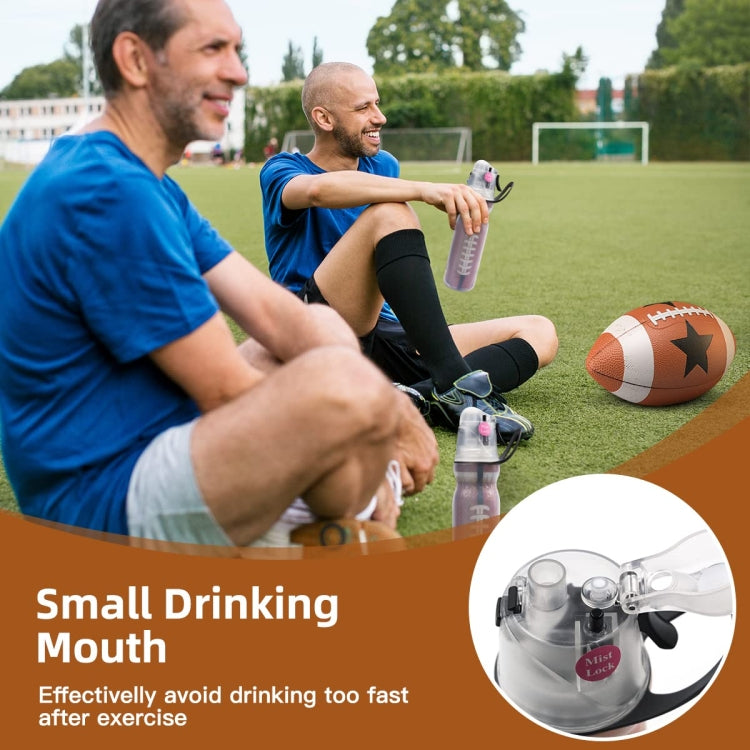 470ml Summer Outdoor Sports Training Spray Cooling Water Cup, Color: Pure Black 2-layers - Kettles by PMC TechLife | Online Shopping South Africa | PMC TechLife | Buy Now Pay Later Mobicred