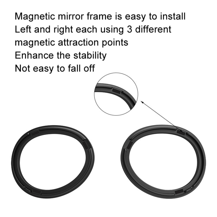 For Apple Vision Pro Magnetic Frame VR Glasses Smart Accessories, Style: 1.67 Refractive Index Frame+400 Degree Lens - VR Accessories by PMC Jewellery | Online Shopping South Africa | PMC Jewellery | Buy Now Pay Later Mobicred