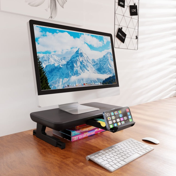 Oimaster Monitor Stand Riser Adjustable Height Laptop Bracket With Storage Drawer, Spec: Basic - free shipping - PMC Jewellery - Order now!