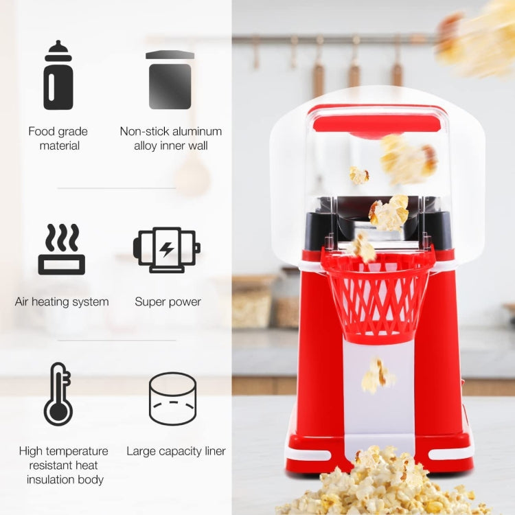1200W Basket Popcorn Machine Electric Automatic Corn Popper 220V UK Plug - free shipping - PMC TechLife - Order now!