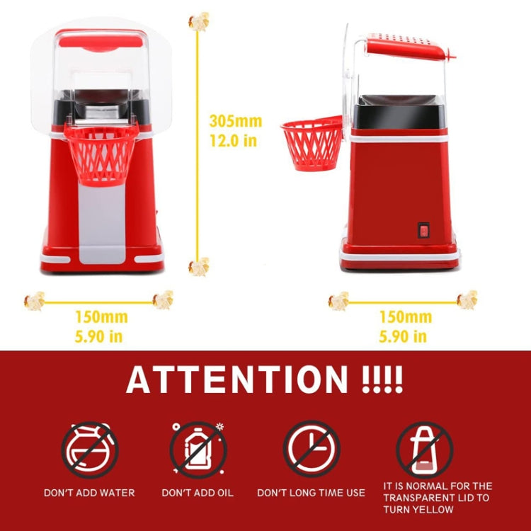 1200W Basket Popcorn Machine Electric Automatic Corn Popper 220V EU Plug - free shipping - PMC TechLife - Order now!