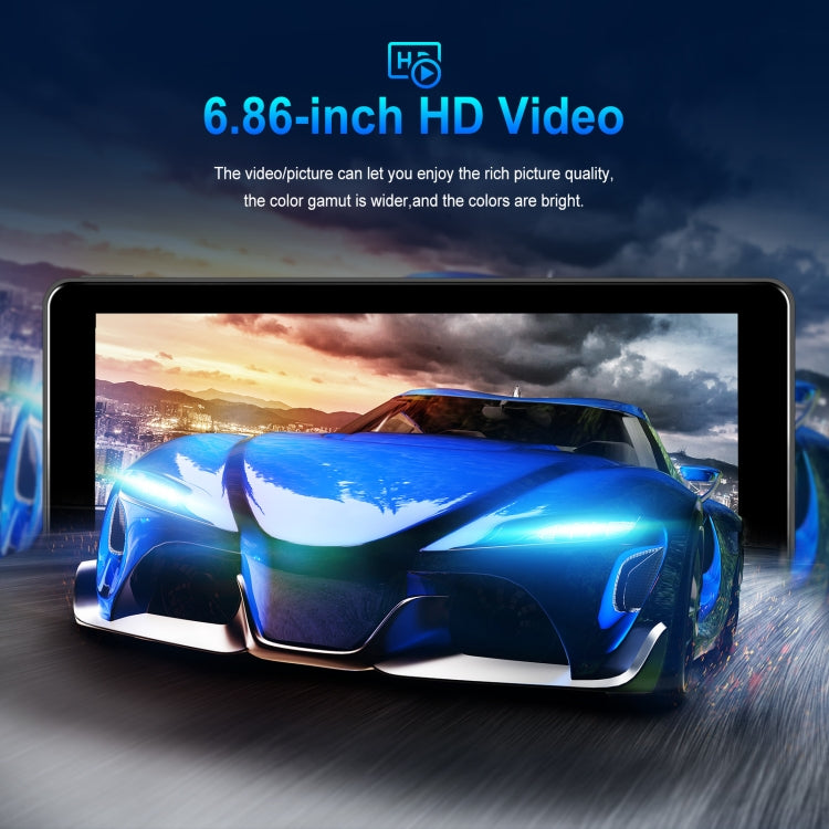 6.86 Inch 4KDVR Smart Screen Player, Specification: Standard+64G Memory Card - Car MP3 & MP4 & MP5 by PMC TechLife | Online Shopping South Africa | PMC TechLife | Buy Now Pay Later Mobicred