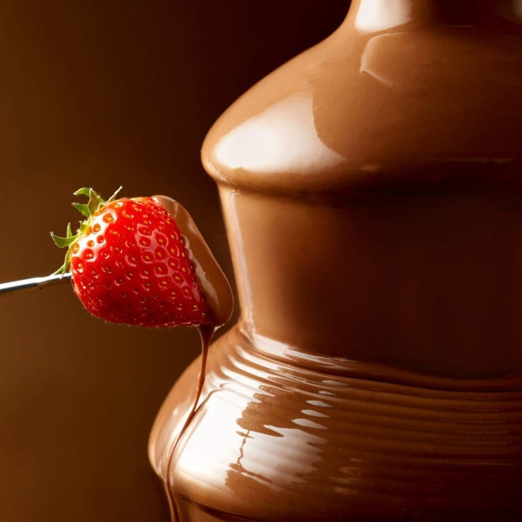 35W  3 Tier Chocolate Fountain  Mini Fondue Set with Hot Melting Pot Base 220V EU Plug - free shipping - PMC TechLife - Order now!