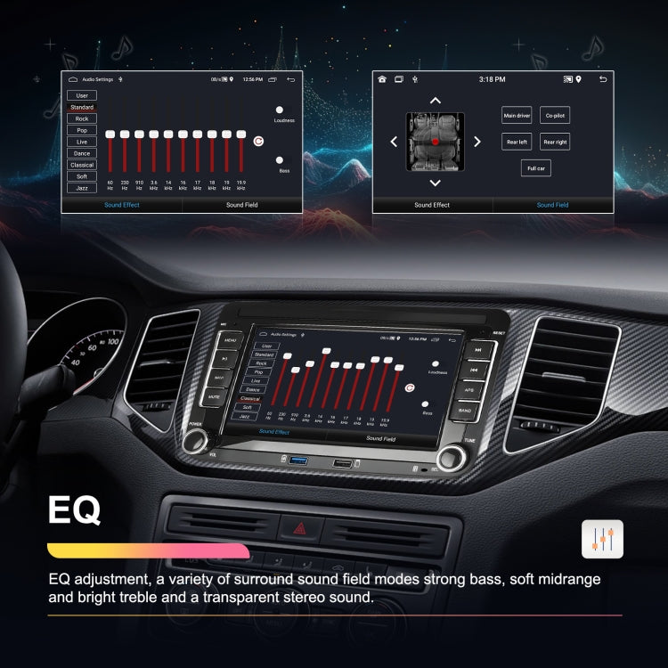 For Volkswagen/Skoda 2+64G Player Large Screen Carplay Android Navigation Reversing Camera Integrated Machine(Standard) - Car MP3 & MP4 & MP5 by PMC TechLife | Online Shopping South Africa | PMC TechLife | Buy Now Pay Later Mobicred