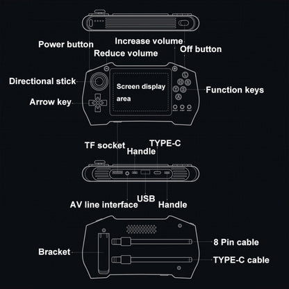 DY14 3.5-Inch Color Screen Retro Handheld Game Console With Power Bank Function, Model: White Single - Pocket Console by PMC Jewellery | Online Shopping South Africa | PMC Jewellery | Buy Now Pay Later Mobicred