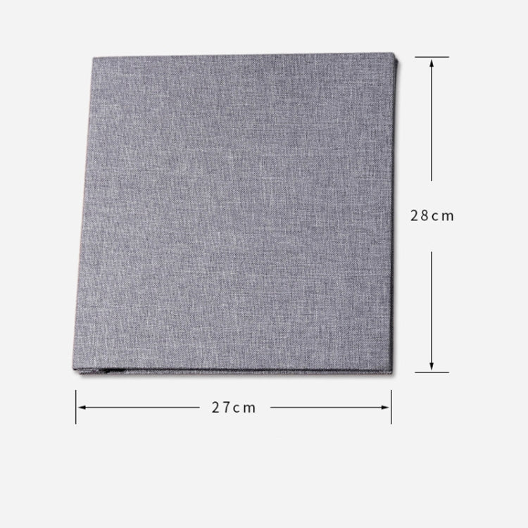 Simple Linen Self-adhesive Film Album Retro Family Large Capacity Handmade Creative Gifts(Gray White Page) - Photo Albums & Photo Frames by PMC TechLife | Online Shopping South Africa | PMC TechLife