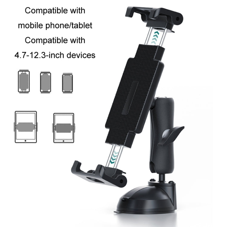 Multifunctional Car Dashboard Mobile Phone Folding Holder, Style: Base Screw Fixation - Car Holders by PMC TechLife | Online Shopping South Africa | PMC TechLife | Buy Now Pay Later Mobicred