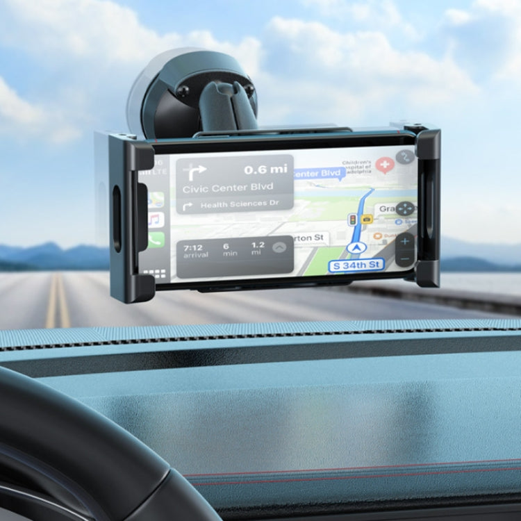 Multifunctional Car Dashboard Mobile Phone Folding Holder, Style: Base Screw Fixation - Car Holders by PMC TechLife | Online Shopping South Africa | PMC TechLife | Buy Now Pay Later Mobicred