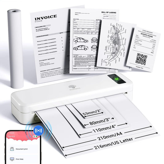 Phomemo M835  Wireless Bluetooth Thermal Printer Support Multi-Size Thermal Paper - Printer by Phomemo | Online Shopping South Africa | PMC Jewellery | Buy Now Pay Later Mobicred