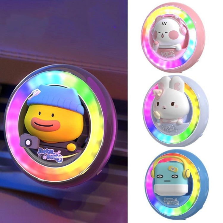 ICARER FAMILY XX-28 Car Aromatherapy Colorful Rhythm Lights Air Vent Aromatherapy Decoration(Blue) - Air Freshener by ICARER FAMILY | Online Shopping South Africa | PMC TechLife | Buy Now Pay Later Mobicred