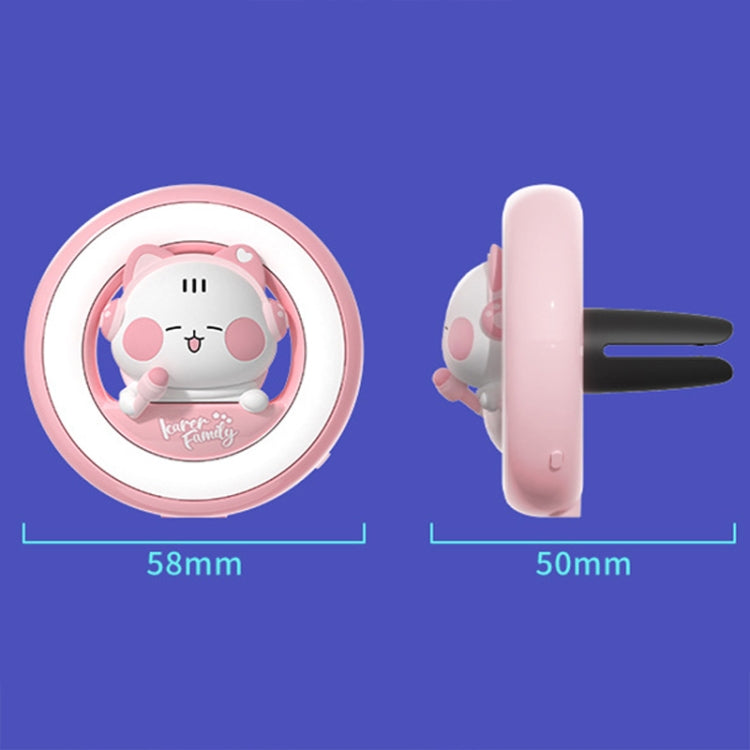 ICARER FAMILY XX-28 Car Aromatherapy Colorful Rhythm Lights Air Vent Aromatherapy Decoration(Pink) - Air Freshener by ICARER FAMILY | Online Shopping South Africa | PMC TechLife | Buy Now Pay Later Mobicred
