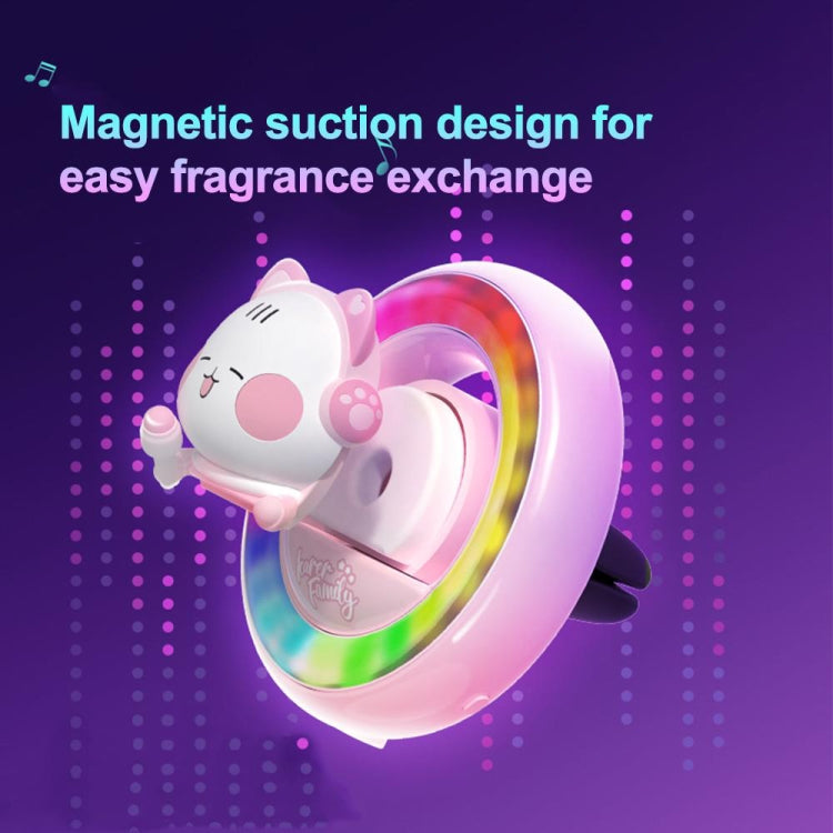 ICARER FAMILY XX-28 Car Aromatherapy Colorful Rhythm Lights Air Vent Aromatherapy Decoration(Purple) - Air Freshener by ICARER FAMILY | Online Shopping South Africa | PMC TechLife | Buy Now Pay Later Mobicred