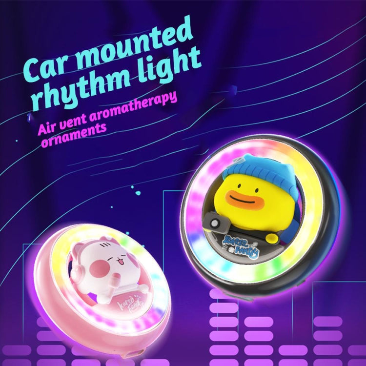 ICARER FAMILY XX-28 Car Aromatherapy Colorful Rhythm Lights Air Vent Aromatherapy Decoration(Pink) - Air Freshener by ICARER FAMILY | Online Shopping South Africa | PMC TechLife | Buy Now Pay Later Mobicred