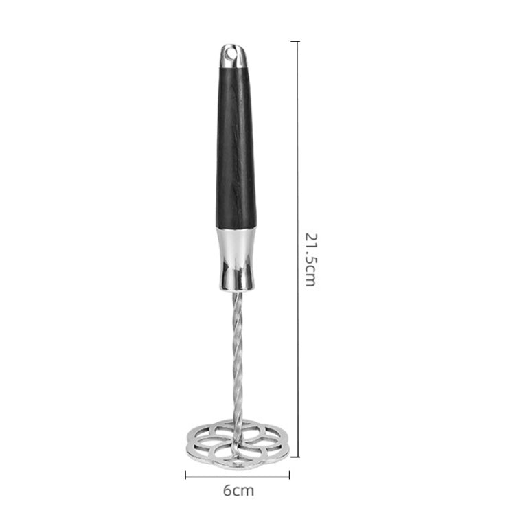 Wooden Handle 316L Stainless Steel Potato Masher Thickened Taro Mashing Gadgets - Stirrer & Squeezer by PMC TechLife | Online Shopping South Africa | PMC TechLife | Buy Now Pay Later Mobicred