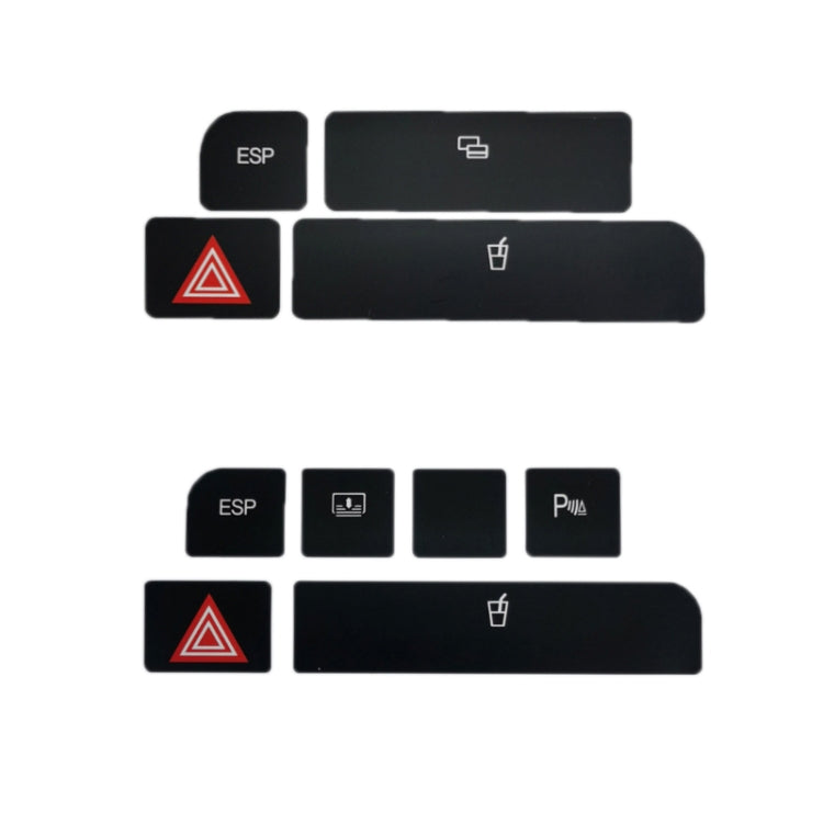 For Audi A4 Emergency/Double Flash Button Cup Holder Button Repair Sticker, Left-Hand Drive Only(Without Card Box) - Decorative Sticker by PMC Jewellery | Online Shopping South Africa | PMC Jewellery | Buy Now Pay Later Mobicred