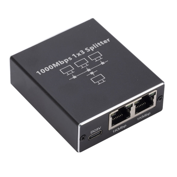 1 To 3 Gigabit Network Splitter Network Sharer RJ45 Network Cable Splitter - Network Hubs by PMC Jewellery | Online Shopping South Africa | PMC Jewellery | Buy Now Pay Later Mobicred