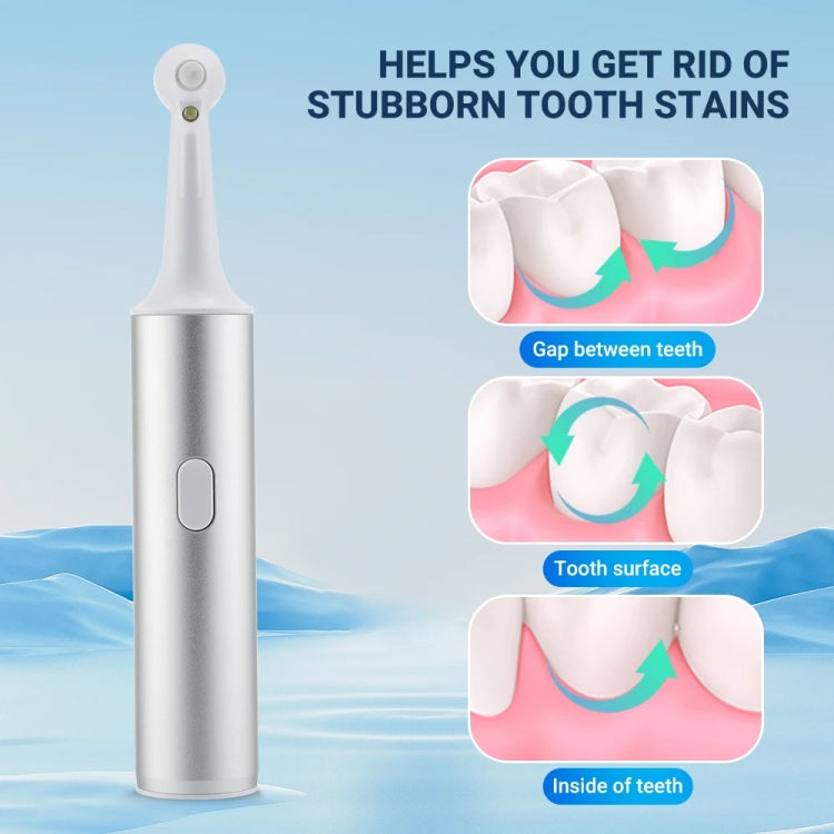 5 In 1 Electric Tooth Polisher USB Rechargeable Dental Scaler Toothbrush(M15 Silver) - Teeth Whitening by PMC TechLife | Online Shopping South Africa | PMC TechLife | Buy Now Pay Later Mobicred