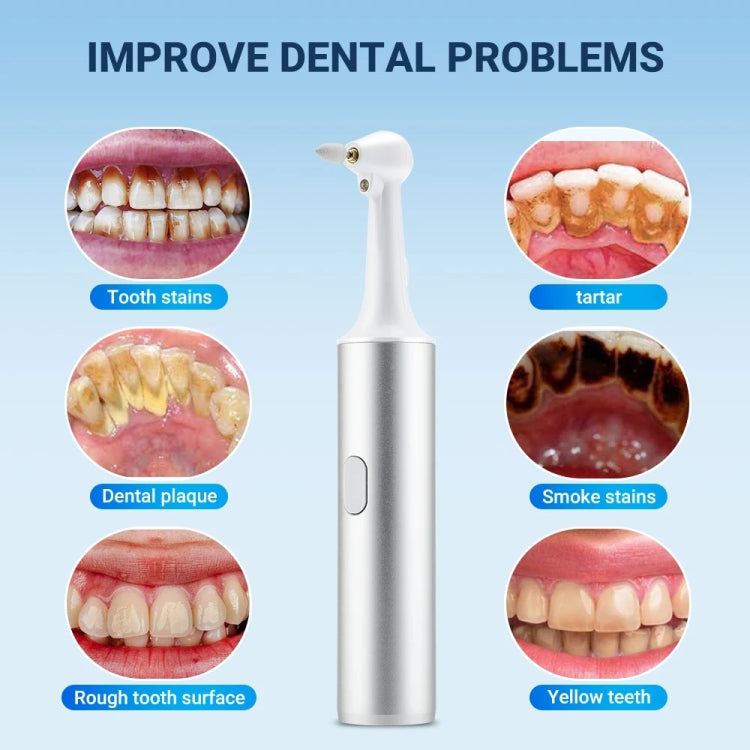 5 In 1 Electric Tooth Polisher USB Rechargeable Dental Scaler Toothbrush(M15 Silver) - Teeth Whitening by PMC TechLife | Online Shopping South Africa | PMC TechLife | Buy Now Pay Later Mobicred