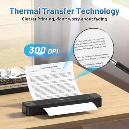 Phomemo P831 Bluetooth Portable Thermal Transfer Printer Support A4 / Letter / A5 / B5 Plain Paper Printing(White) - Printer by Phomemo | Online Shopping South Africa | PMC Jewellery | Buy Now Pay Later Mobicred