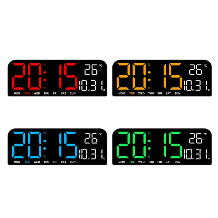 LED Screen Digital Display Desktop Alarm Clock Multifunctional Decoration Wall Clock(Red) - Alarm Clocks by PMc TechLife | Online Shopping South Africa | PMc TechLife | Buy Now Pay Later Mobicred