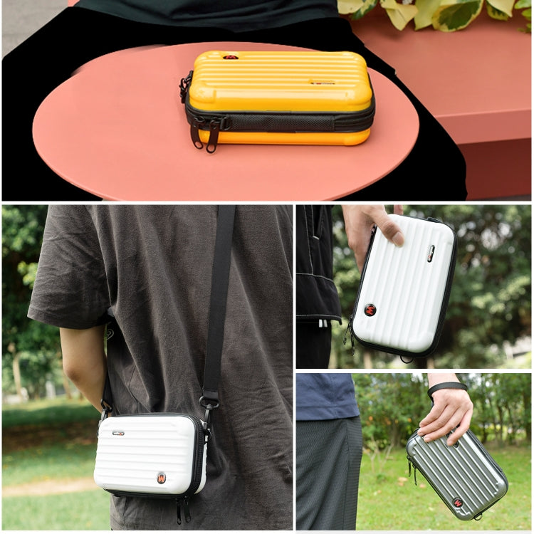 For Insta360 X4 aMagisn Storage Bag Hard Shell Protective Case(White) - Case & Bags by aMagisn | Online Shopping South Africa | PMC Jewellery