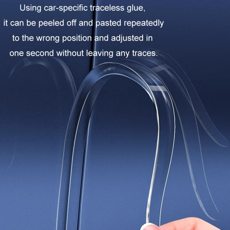 HAOCAI 40cm Car Door Anti-collision Strip Door Edge Bumper Protector, Color: 8pcs Black - Anti Collision Sticker by HAOCAI | Online Shopping South Africa | PMC TechLife | Buy Now Pay Later Mobicred