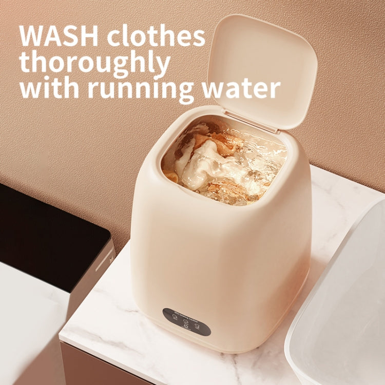 Small Household Portable Underwear Washing Machine, Size: UK Plug(Milk Yellow) - free shipping - PMC TechLife - Order now!