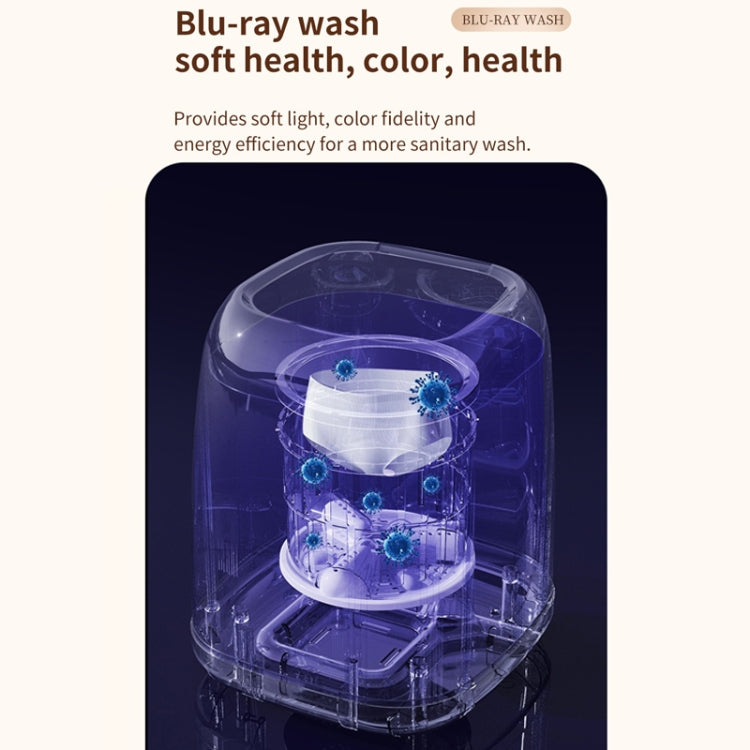Small Household Portable Underwear Washing Machine, Size: EU Plug(Milk Yellow) - free shipping - PMC TechLife - Order now!