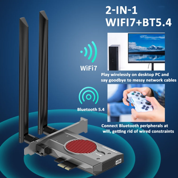 COMFAST BE200MAX 8774Mbps WiFi7 Network Card Bluetooth 5.4 Tri-Band PCIE WiFi Receiver - free shipping - PMC Jewellery - Order now!