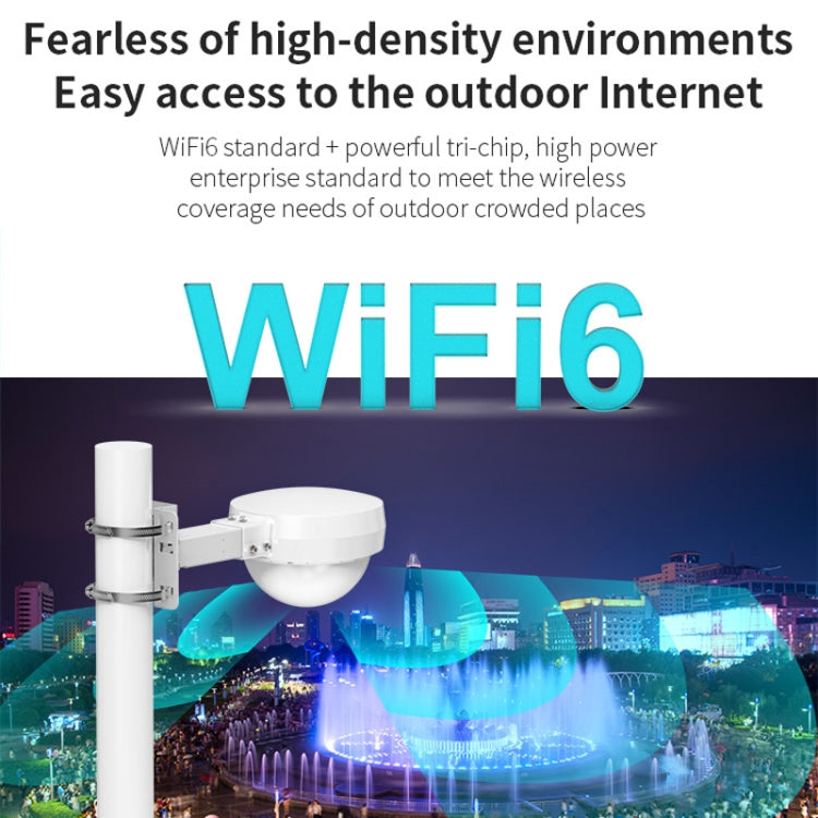 COMFAST WA933 Wi-Fi6  3000Mbps Outdoor Access Point Dual Band Waterproof Wireless Router Support VLAN(EU Plug) - free shipping - PMc TechLife - Order now!