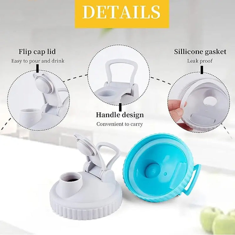For Mason Jars Wide Mouth Flip Top Lid Airtight Leak Proof Reusable Canning Lids, Size: Diameter 86mm(Random Color) - Preservation Supplies by PMC TechLife | Online Shopping South Africa | PMC TechLife | Buy Now Pay Later Mobicred
