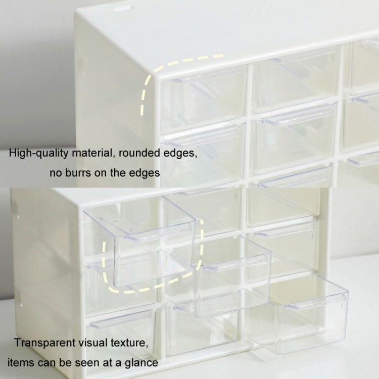 Transparent Desktop Small Objects Compartment Drawer Organizer Hair Accessories Storage Case, Color: 6 Grids Pink - free shipping - PMc TechLife - Order now!