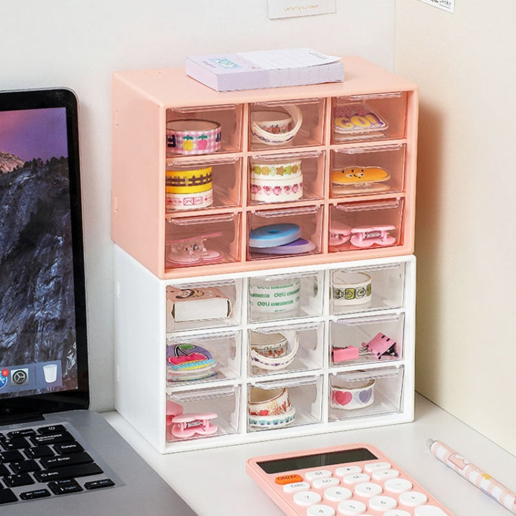 Transparent Desktop Small Objects Compartment Drawer Organizer Hair Accessories Storage Case, Color: 6 Grids Rose - free shipping - PMc TechLife - Order now!