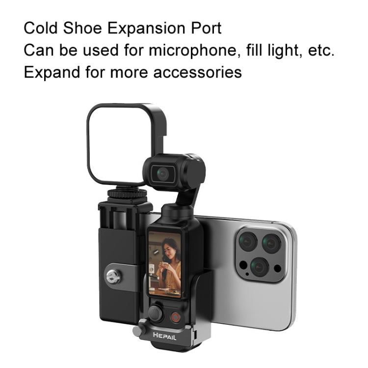 For DJI OSMO Pocket 3 HEPAIL Extended Phone Holder Adapter Protection Bezel - Case & Bags by HEPAIL | Online Shopping South Africa | PMC Jewellery | Buy Now Pay Later Mobicred