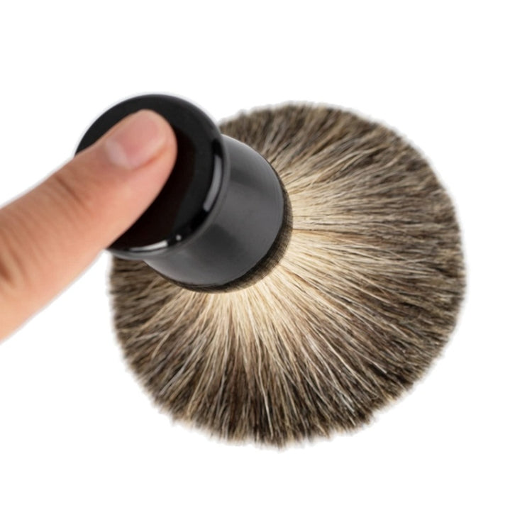 3pcs /Set Men Foam Manual Wooden Handle Beard Brush Set, Color: Nylon Wool Black - Manual Razor by PMC TechLife | Online Shopping South Africa | PMC TechLife | Buy Now Pay Later Mobicred