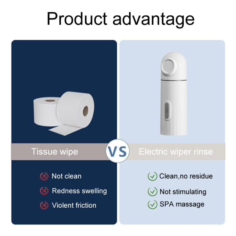 Female Handheld Mini External Vaginal Wash Maternity Portable Electrical Feminine Cleanser, Model: With LED Light+Bottle - free shipping - PMC TechLife - Order now!