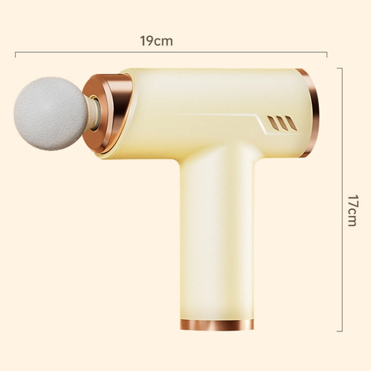 LCD Variable Frequency Silent Fascia Gun High Frequency Vibration Muscle Relaxation Massager(White) - free shipping - PMC TechLife - Order now!
