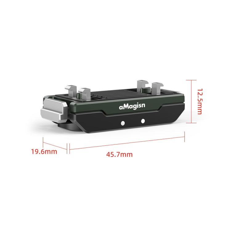 AMagisn Metal Magnetic Quick Release + Top Cover, For Insta360 Ace / Ace Pro / X3 / X2 / GoPro HERO12 Black - Mount & Holder by aMagisn | Online Shopping South Africa | PMC TechLife | Buy Now Pay Later Mobicred