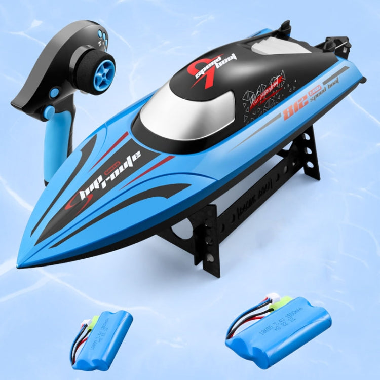 812 High-Speed RC Boat Large Horsepower Speedboat Long Endurance Waterproof Boys Water Toy Dual Batteries(Blue) - RC Boats by PMC TechLife | Online Shopping South Africa | PMC TechLife | Buy Now Pay Later Mobicred