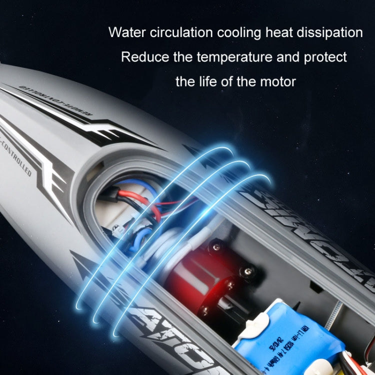 EB02 2.4G Wireless RC Boat Circulating Water-Cooled High-Speed Speedboat Racing Boat Model Toy(Orange) - RC Boats by PMC TechLife | Online Shopping South Africa | PMC TechLife | Buy Now Pay Later Mobicred