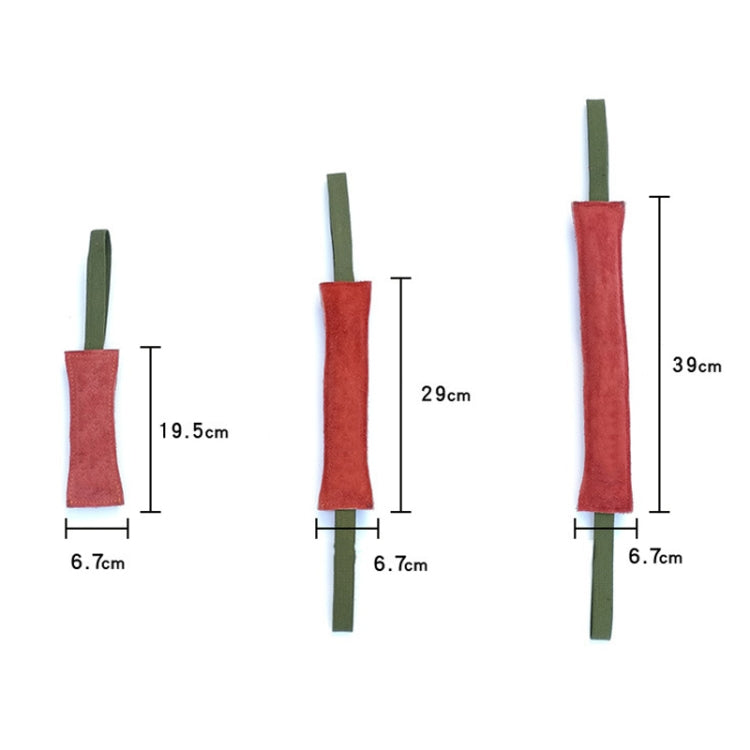 6.7 x 30cm Cowhide Training Dog Bite Stick Pet Toning Toys(Brick Red) - Training Aids by PMC Jewellery | Online Shopping South Africa | PMC Jewellery | Buy Now Pay Later Mobicred