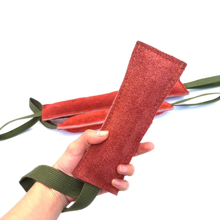 6.7 x 20cm Cowhide Training Dog Bite Stick Pet Toning Toys(Brick Red) - Training Aids by PMC Jewellery | Online Shopping South Africa | PMC Jewellery | Buy Now Pay Later Mobicred