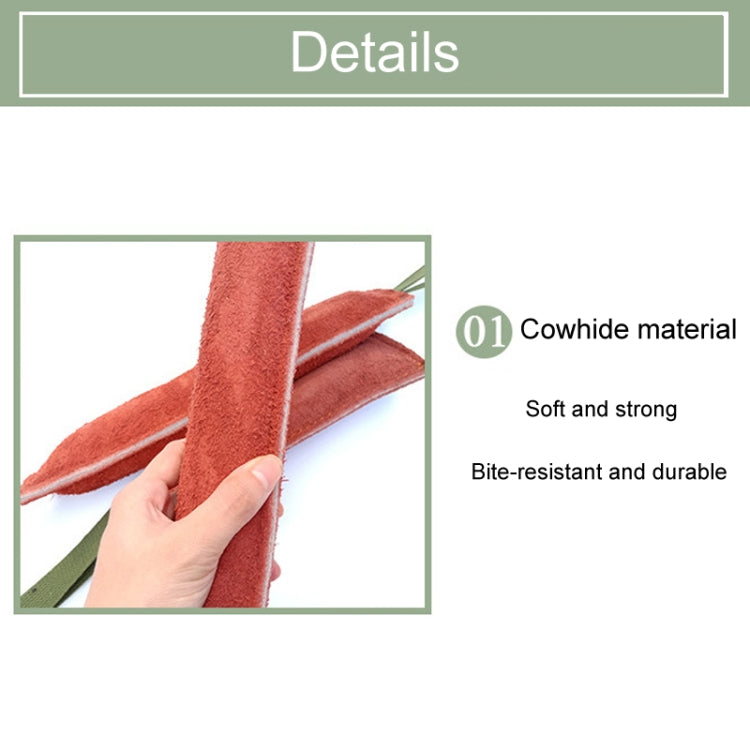 6.7 x 20cm Cowhide Training Dog Bite Stick Pet Toning Toys(Brick Red) - Training Aids by PMC Jewellery | Online Shopping South Africa | PMC Jewellery | Buy Now Pay Later Mobicred