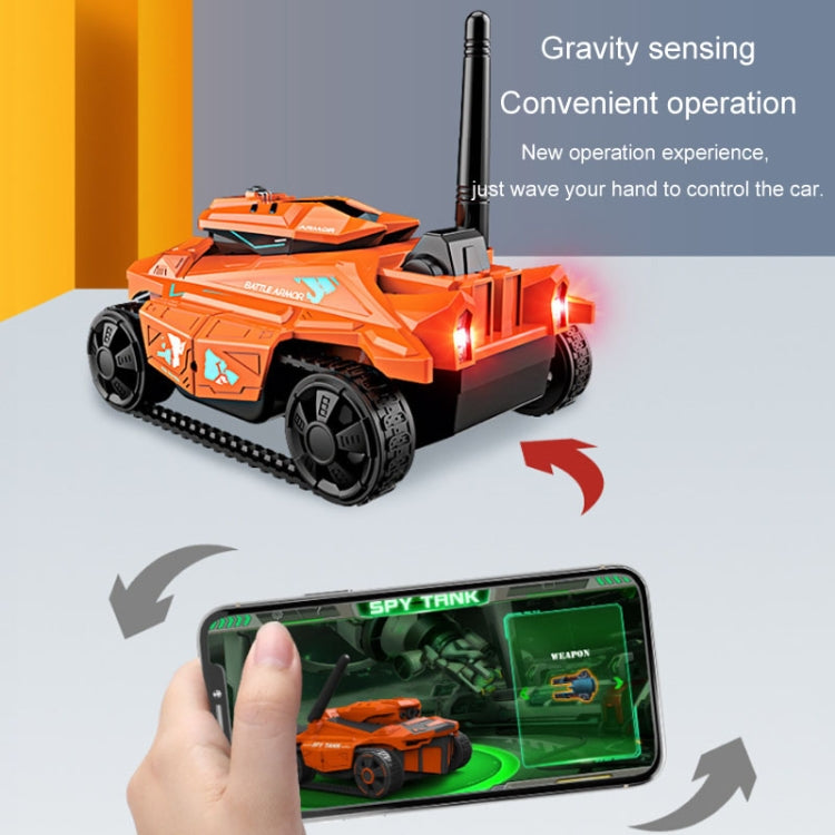 Tank Car Toys 720P HD Camera RC Car With Real-time Surveillance With Remote Controller(Orange) - free shipping - PMC TechLife - Order now!