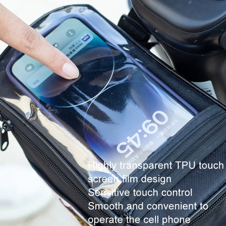 Electric Bike Riding Hanging Bag Large Capacity Waterproof Bicycle Front Hanging Bag(Grey) - Bicycle Bags by PMC TechLife | Online Shopping South Africa | PMC TechLife | Buy Now Pay Later Mobicred